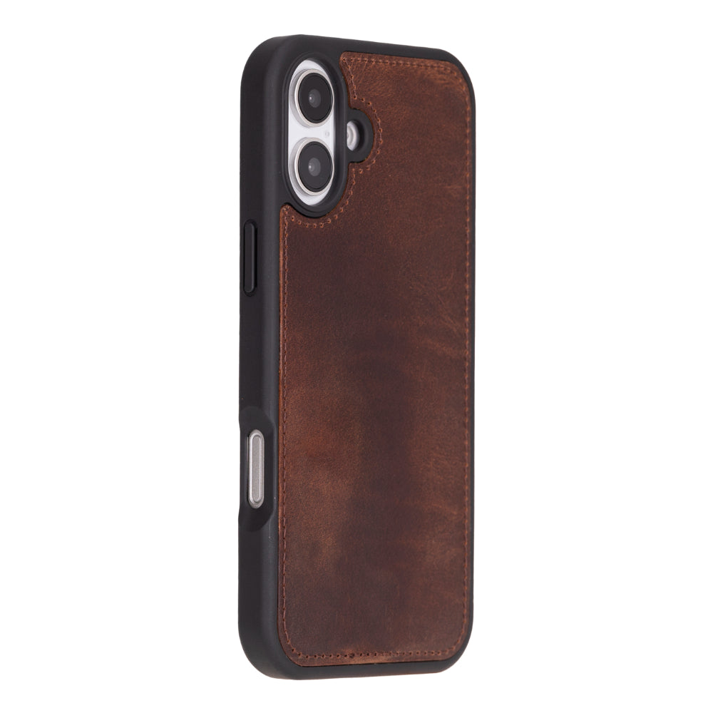 Magic iPhone 16 Genuine Leather Detachable Wallet Case