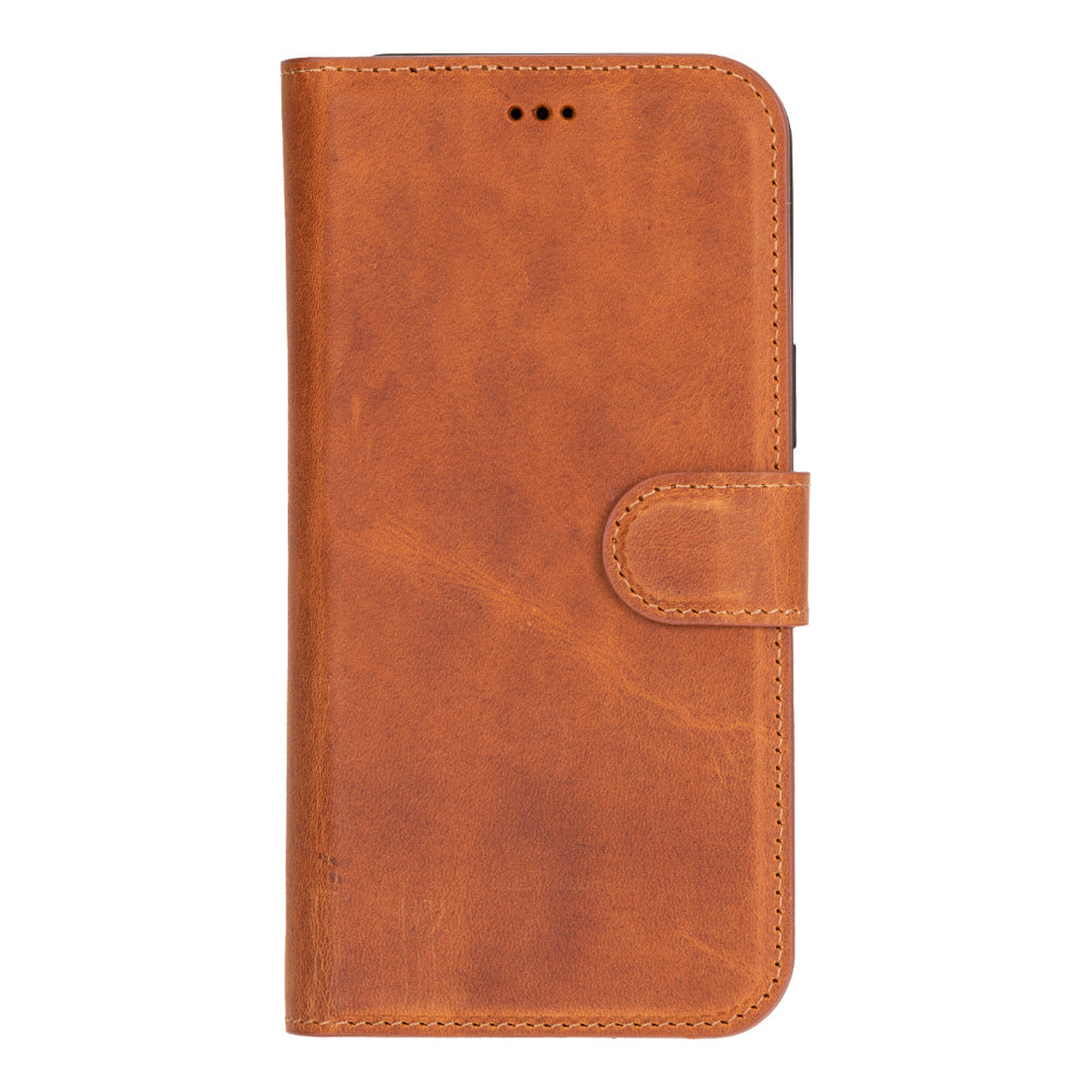 Magic iPhone 16 Genuine Leather Detachable Wallet Case