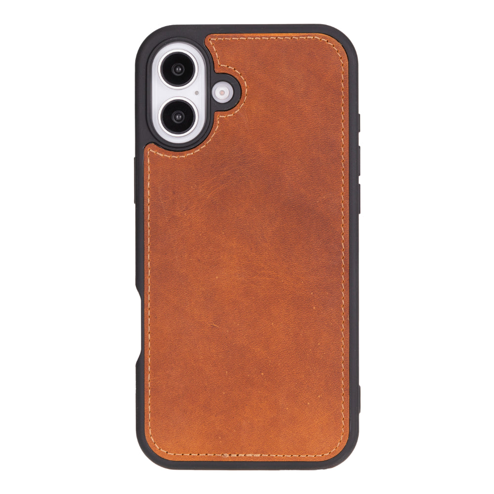 Magic iPhone 16 Genuine Leather Detachable Wallet Case