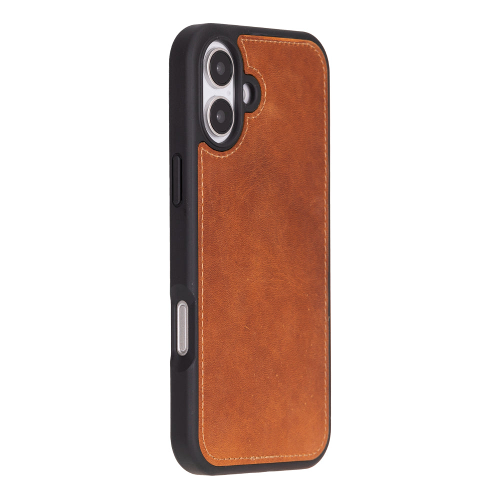 Magic iPhone 16 Genuine Leather Detachable Wallet Case