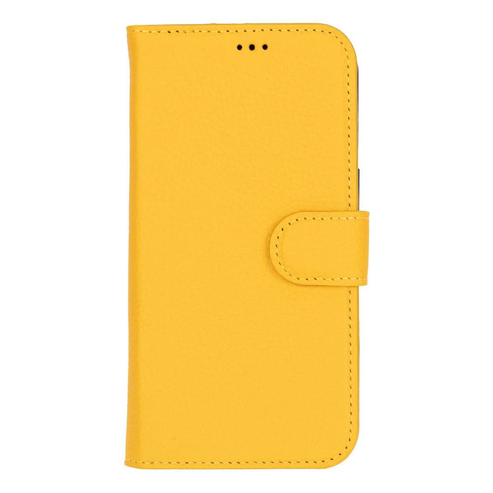 Magic iPhone 16 Pro Genuine Leather Detachable Wallet Case