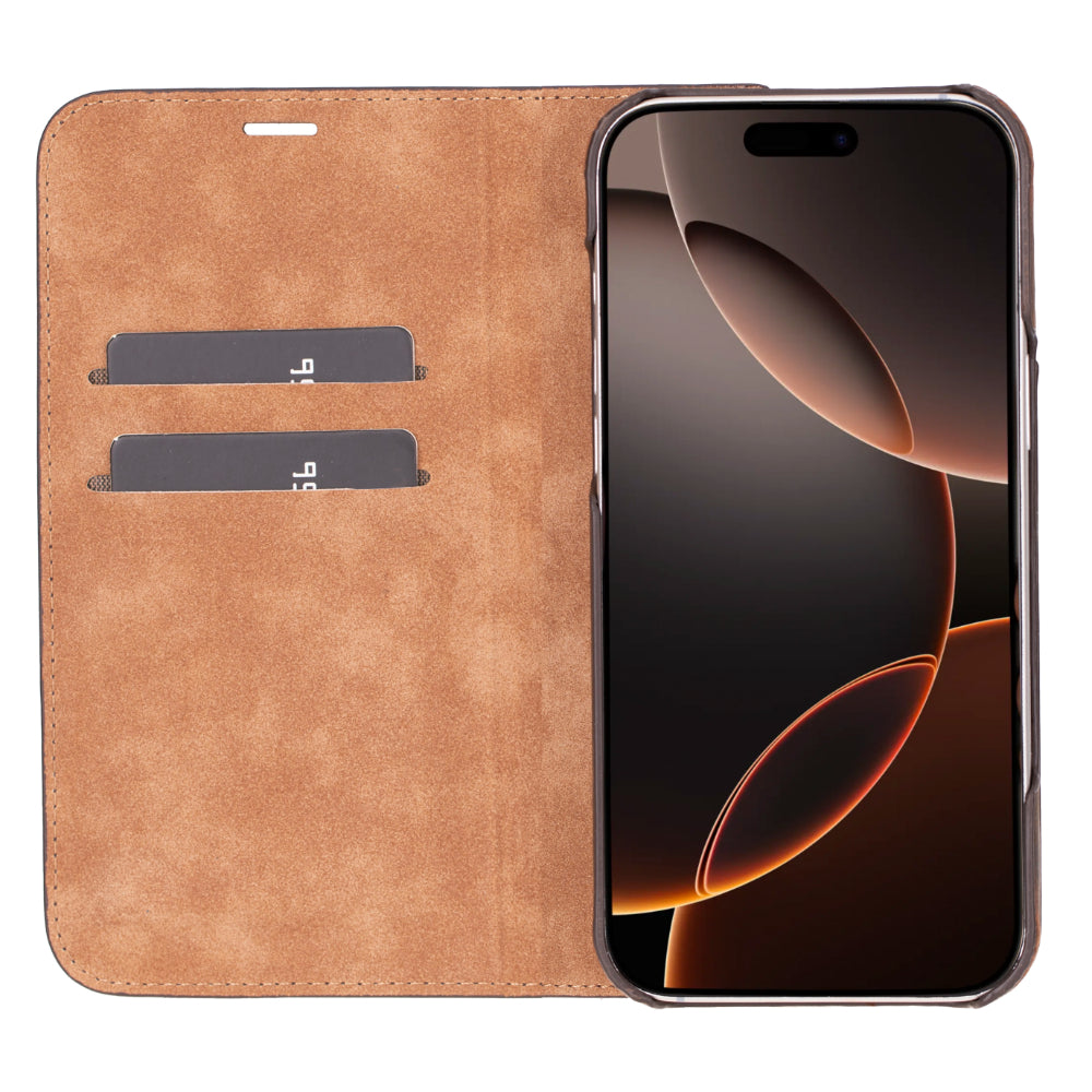 Sonat Genuine Leather iPhone 16 Pro Max Folio Case