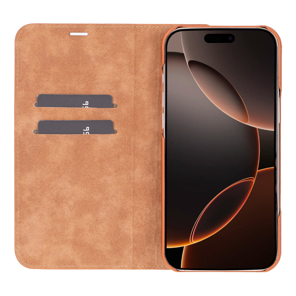 Sonat Genuine Leather iPhone 16 Pro Max Folio Case