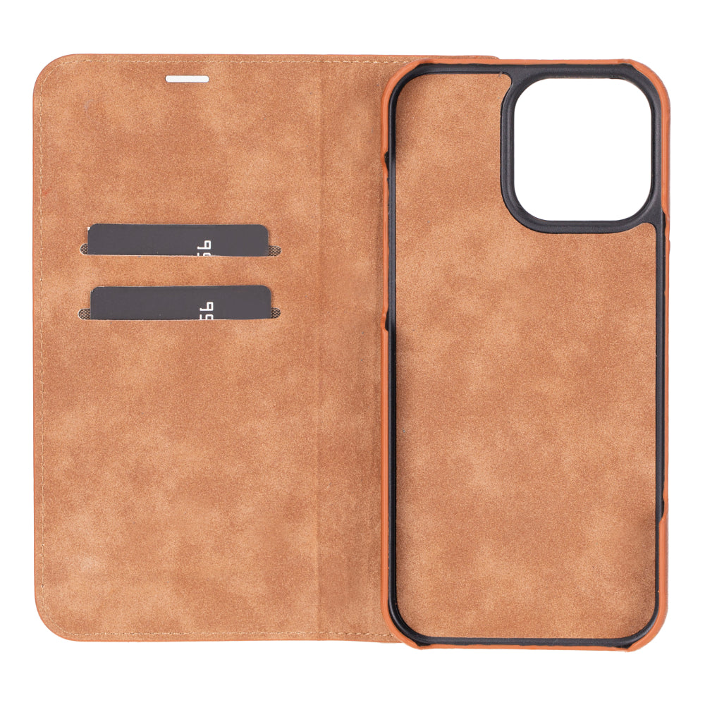 Sonat Genuine Leather iPhone 16 Pro Max Folio Case