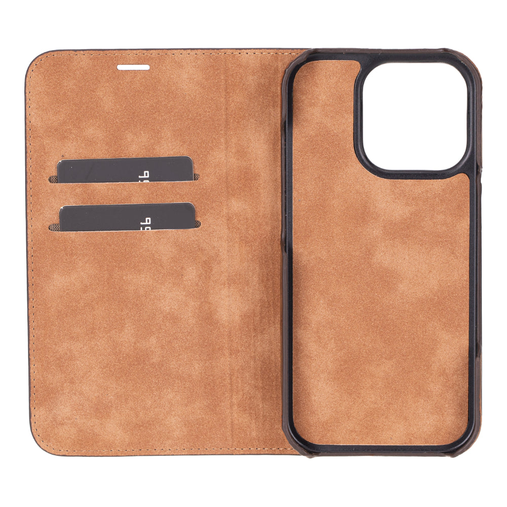 Sonat Genuine Leather iPhone 16 Pro Folio Case