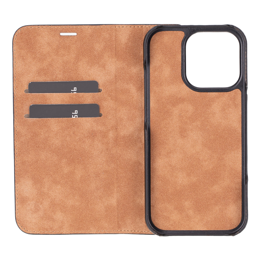 Sonat Genuine Leather iPhone 16 Pro Folio Case