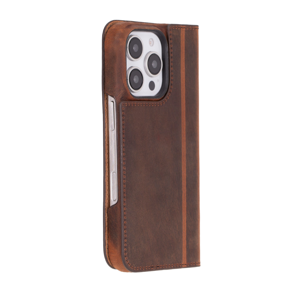 Sonat Genuine Leather iPhone 16 Pro Folio Case