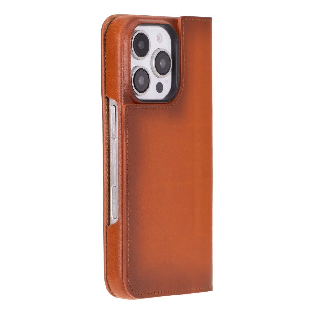 Sonat Genuine Leather iPhone 16 Pro Folio Case