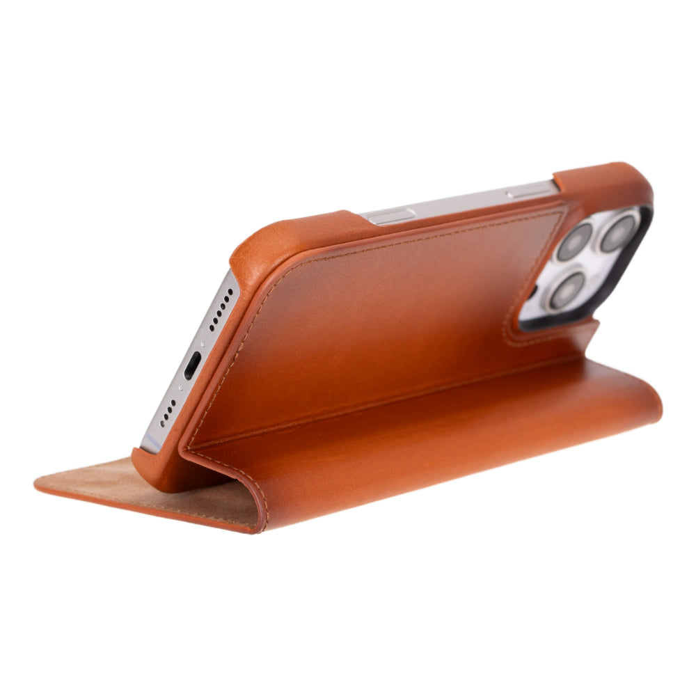 Sonat Genuine Leather iPhone 16 Pro Max Folio Case