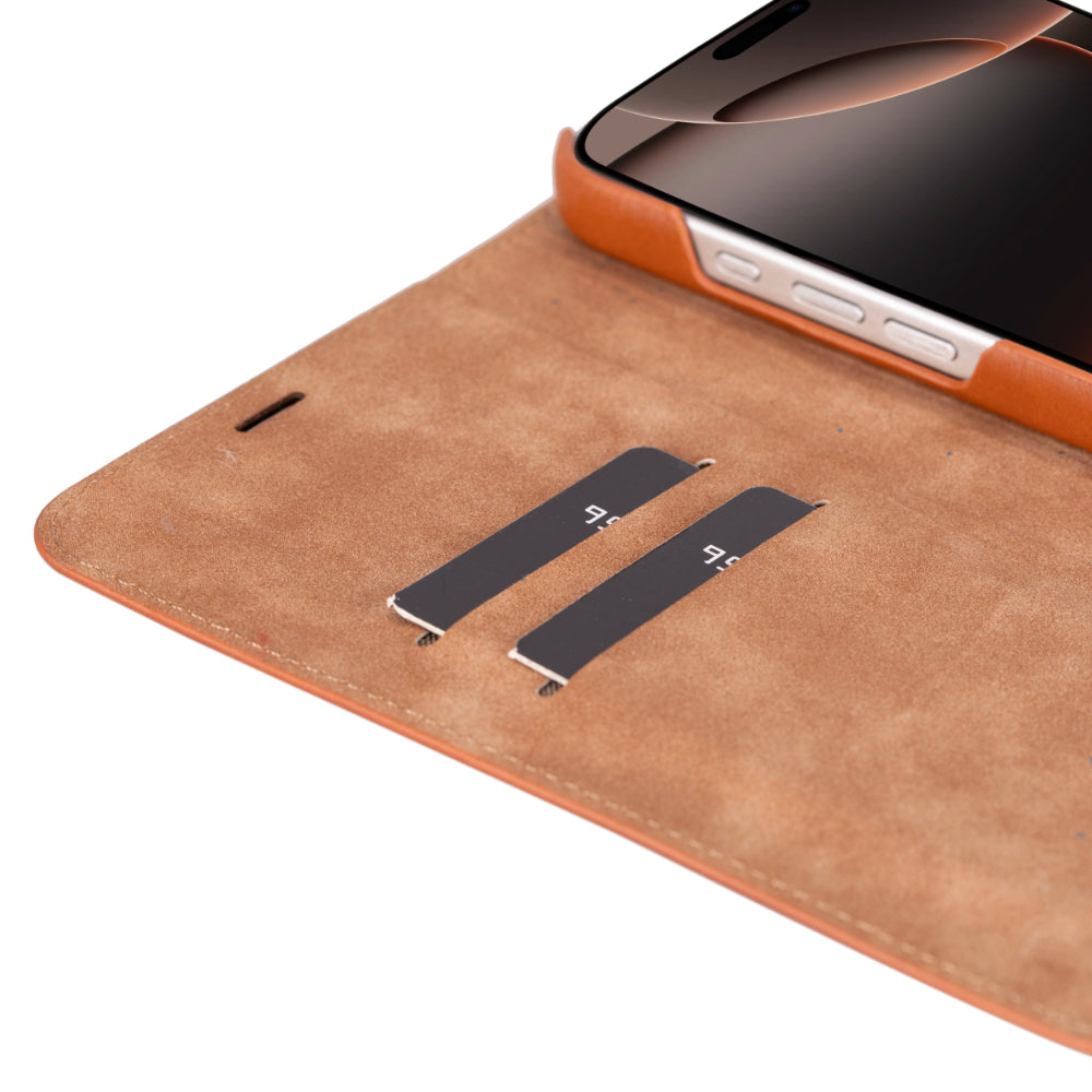 Sonat Genuine Leather iPhone 16 Pro Max Folio Case