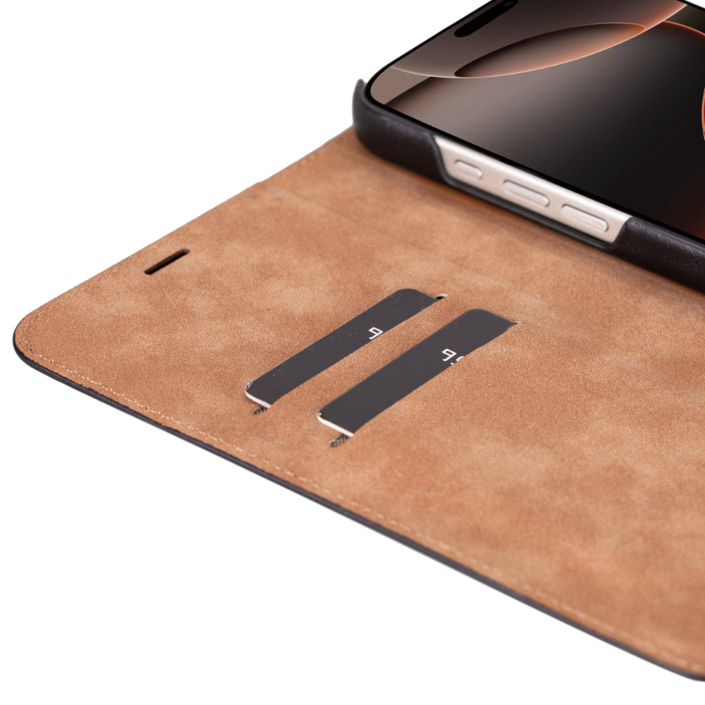 Sonat Genuine Leather iPhone 16 Pro Max Folio Case