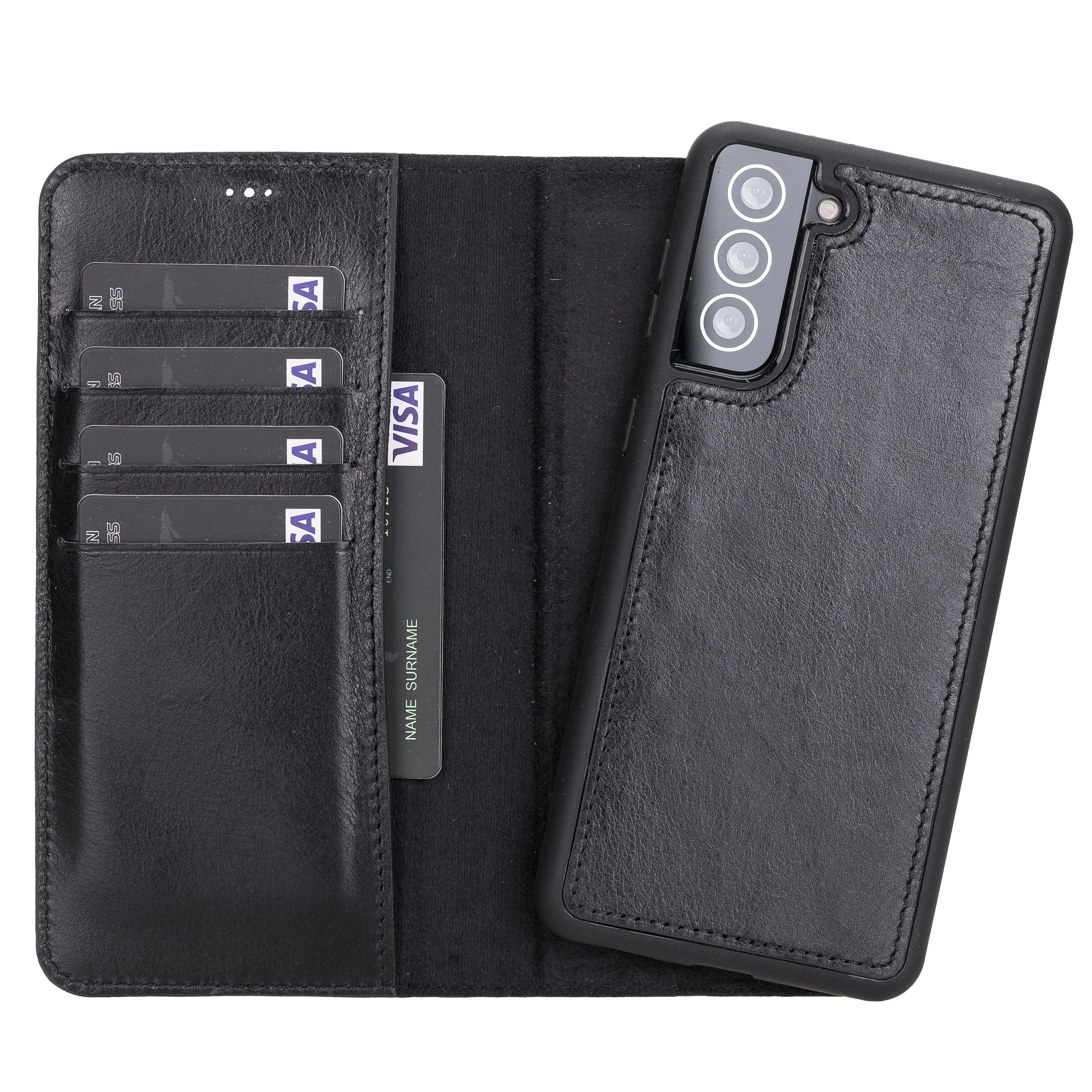 Samsung Galaxy S21 Series Leather Wallet Cases RFID - MW