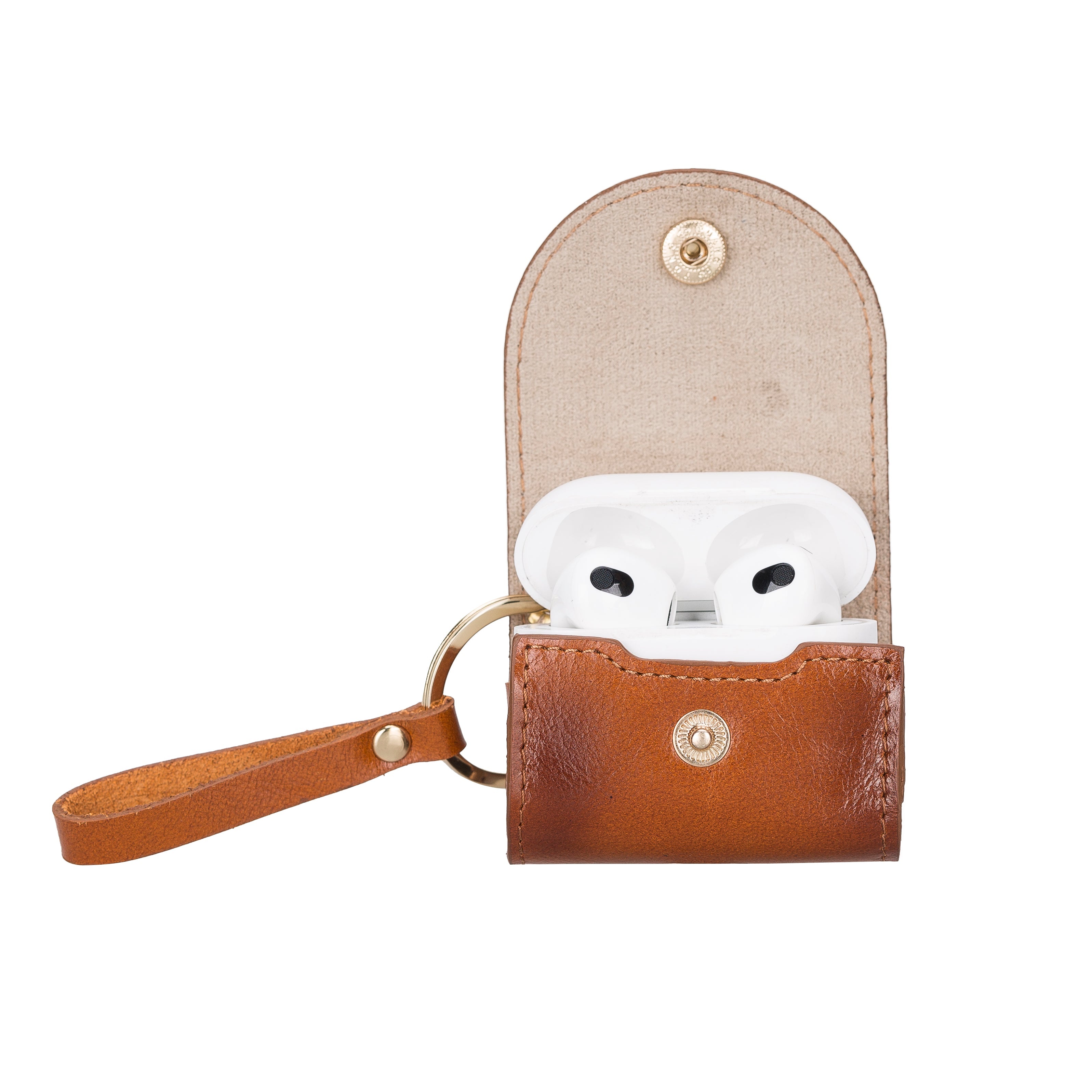 Mai Snap AirPods 3 and AirPods Pro Leather Case with Hook