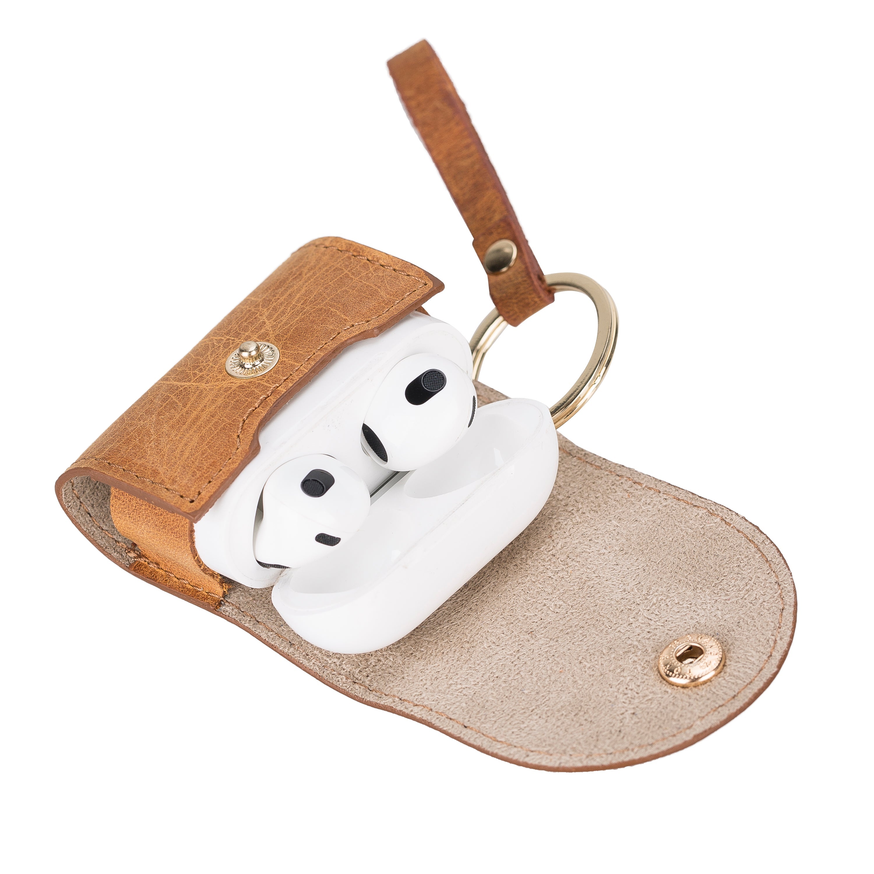 Mai Snap AirPods 3 and AirPods Pro Leather Case with Hook