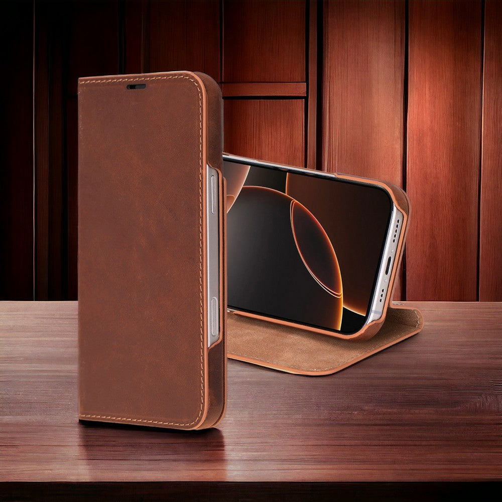 Sonat Genuine Leather iPhone 16 Pro Folio Case