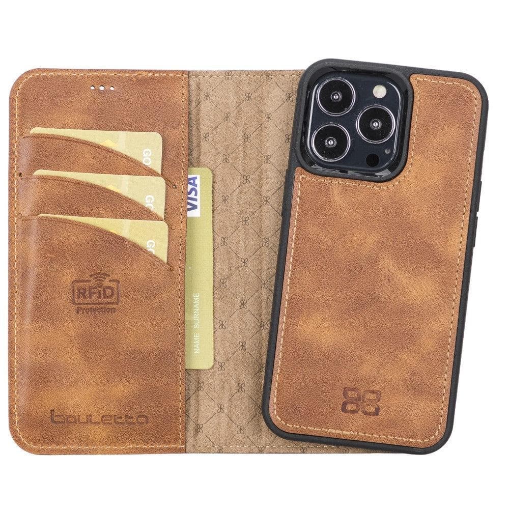 Magic iPhone 13 Series Detachable Leather Wallet Cases - MW