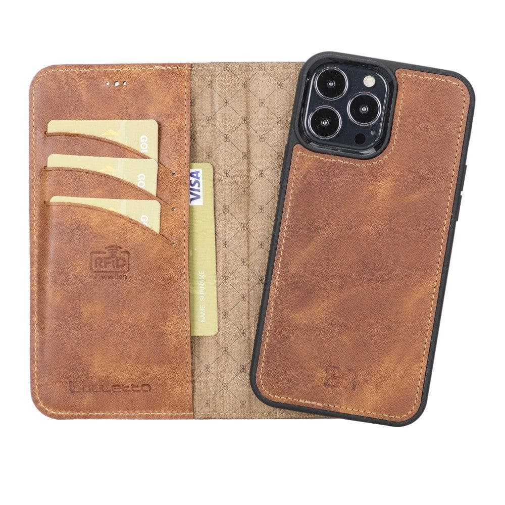 Magic iPhone 13 Series Detachable Leather Wallet Cases - MW