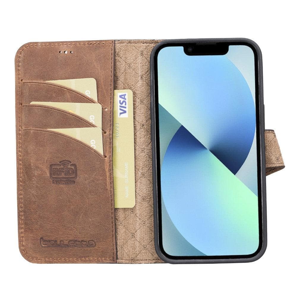 Magic iPhone 13 Series Detachable Leather Wallet Cases - MW