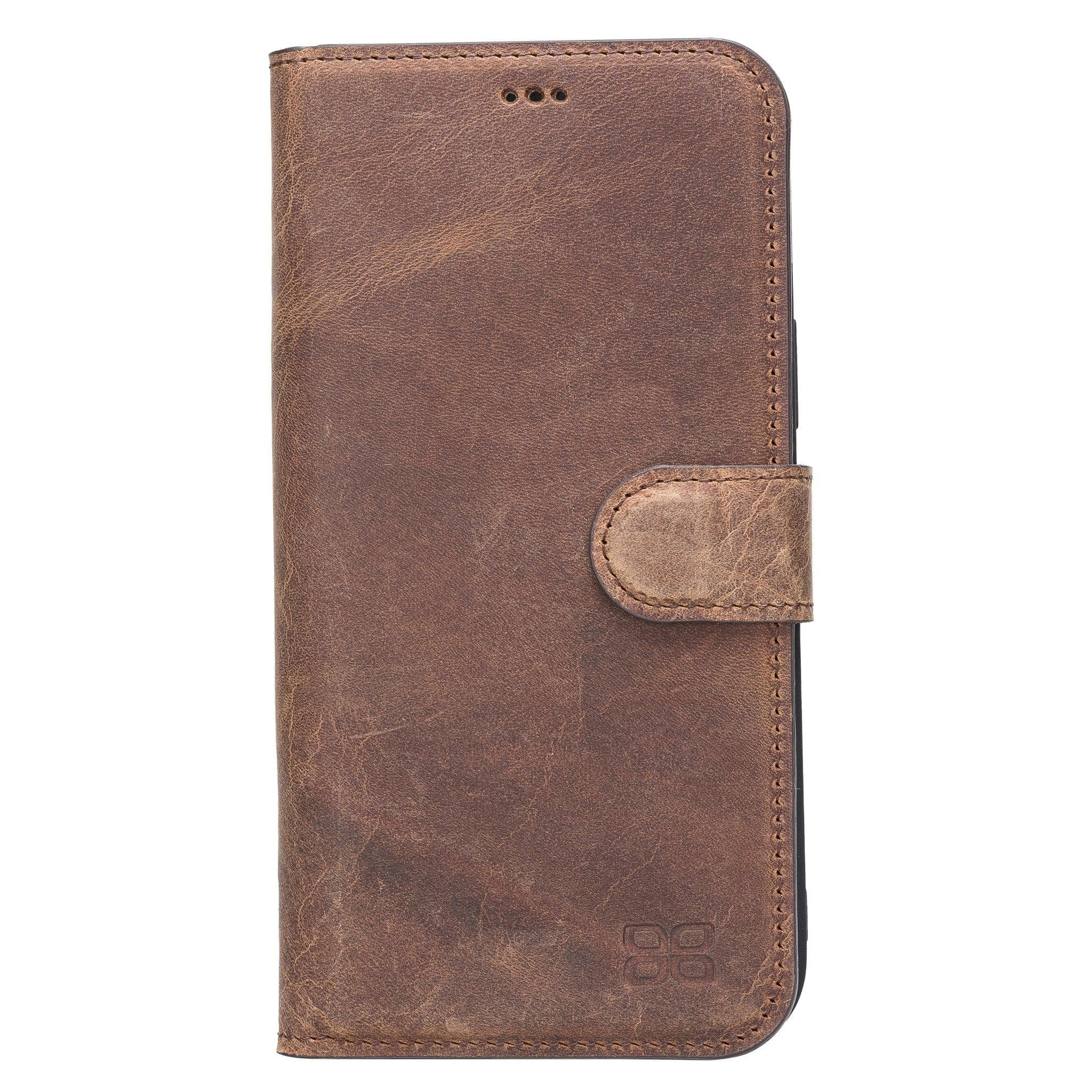 Wallet Case iPhone 13 Series Non-Detachable Genuine Leather Wallet Case - WC