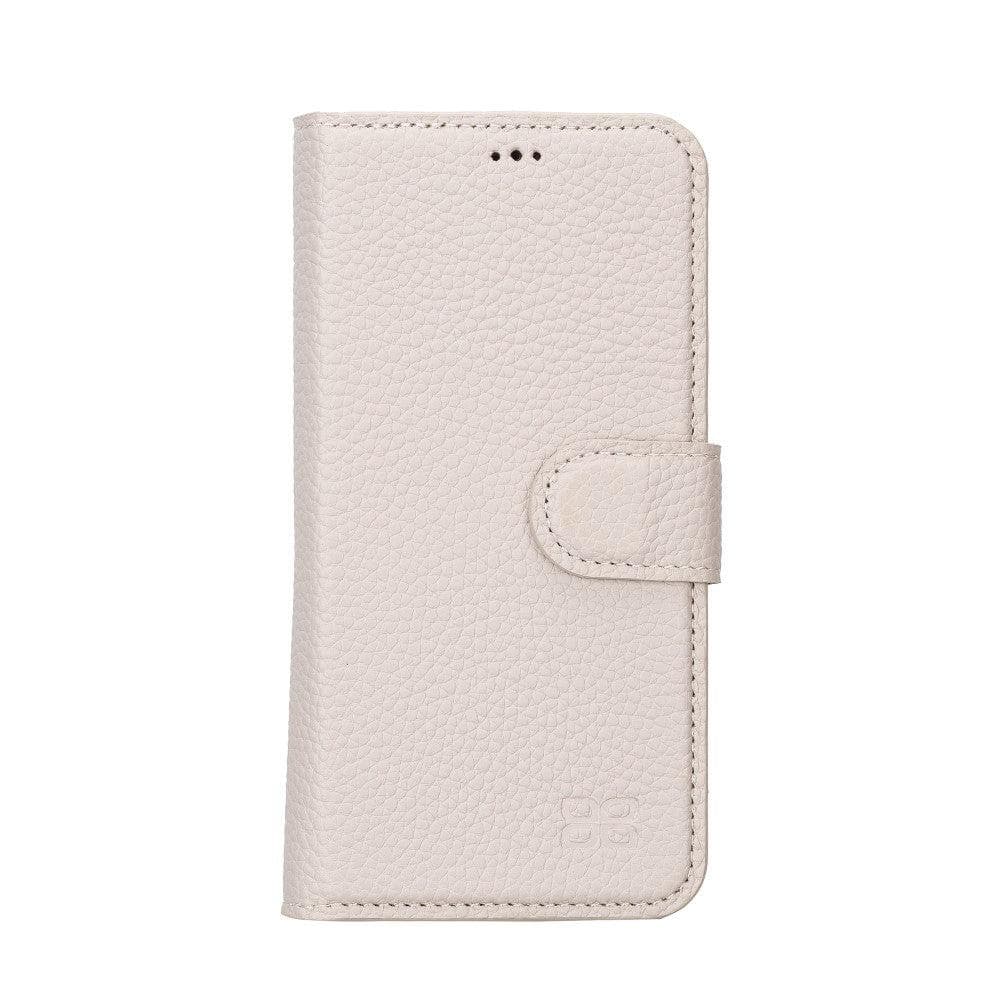 Magic iPhone 14 Series Detachable Colorful Genuine Leather Wallet Case