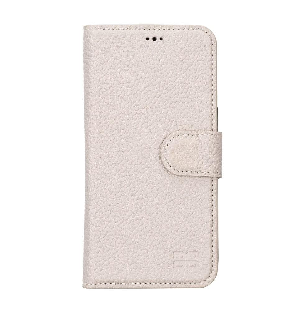 Magic iPhone 14 Series Detachable Colorful Genuine Leather Wallet Case