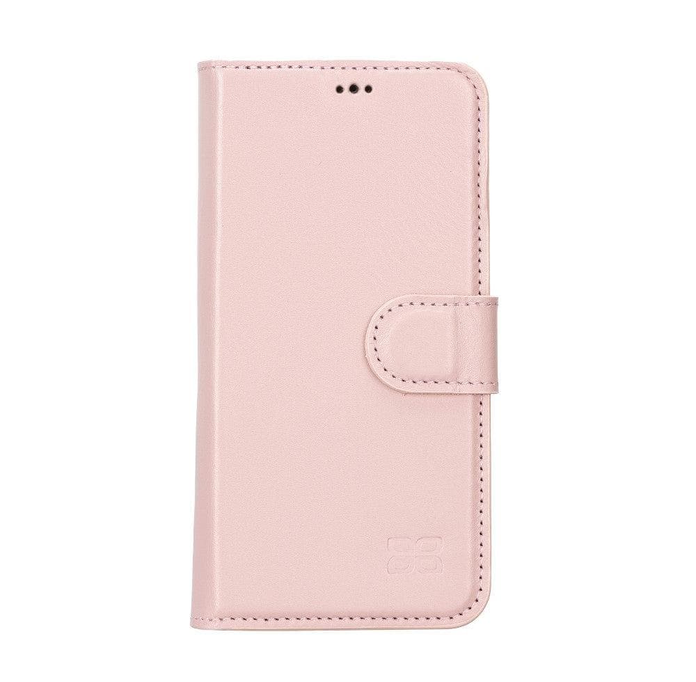 Magic iPhone 14 Series Detachable Colorful Genuine Leather Wallet Case