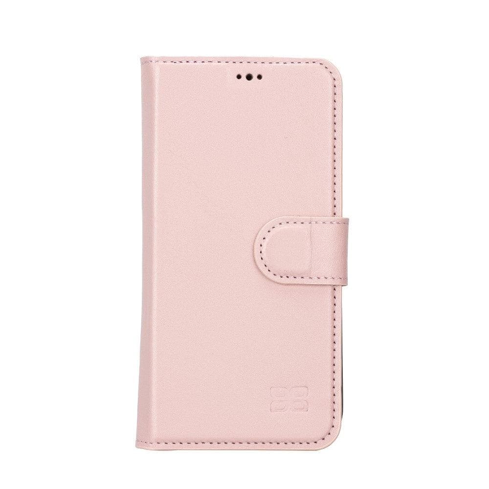 Magic iPhone 14 Series Detachable Colorful Genuine Leather Wallet Case