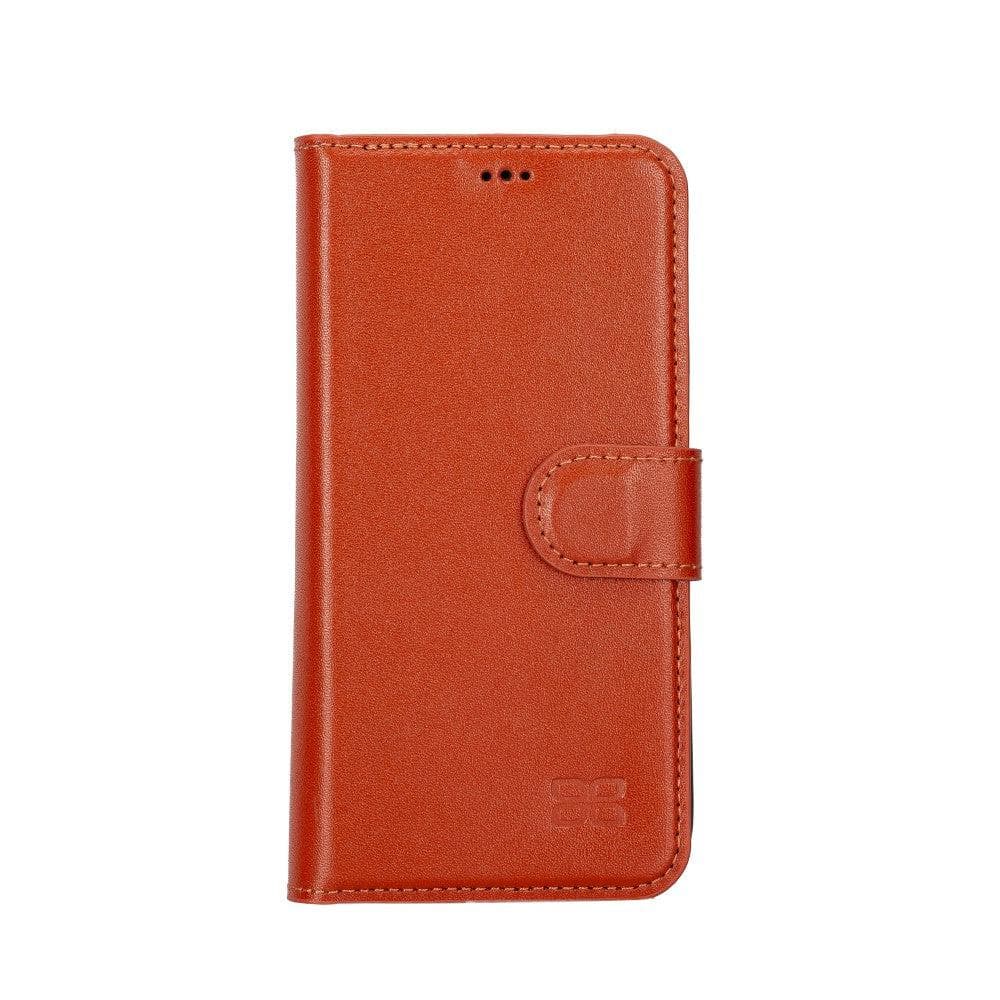 Magic iPhone 14 Series Detachable Colorful Genuine Leather Wallet Case