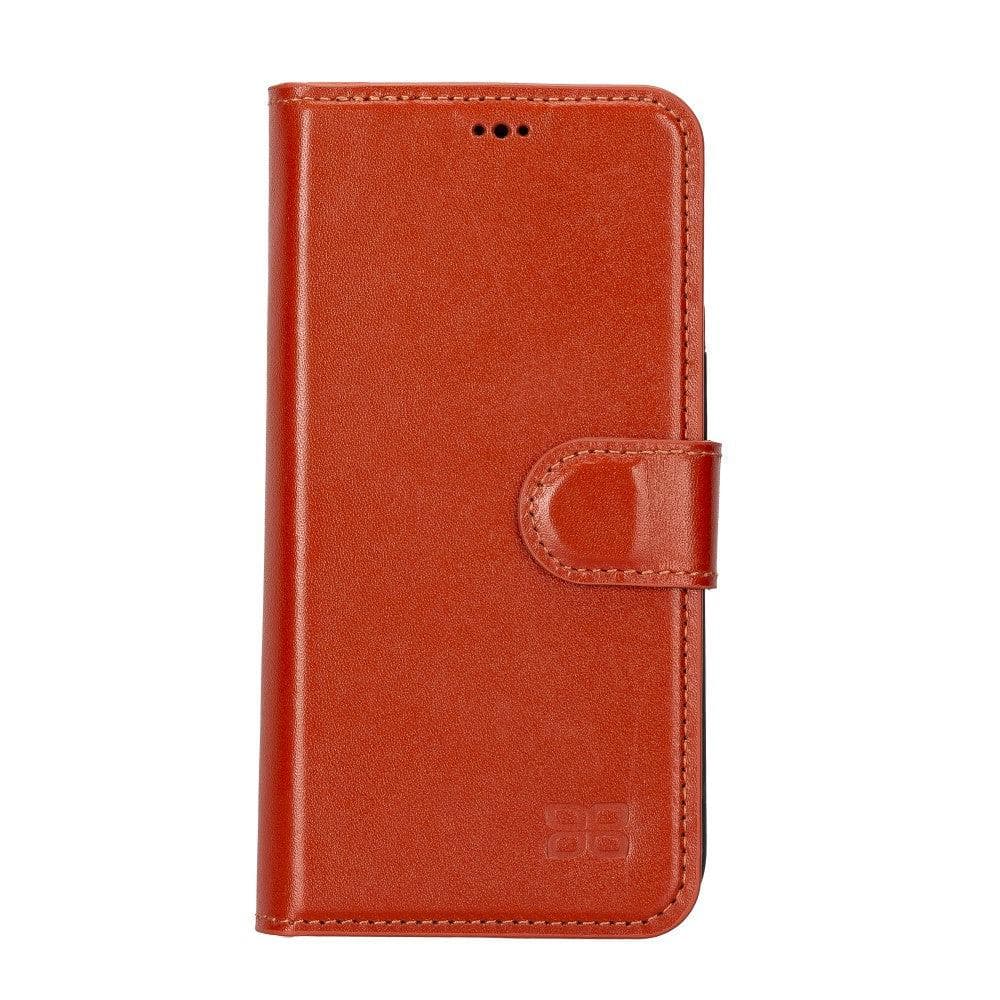 Magic iPhone 14 Series Detachable Colorful Genuine Leather Wallet Case