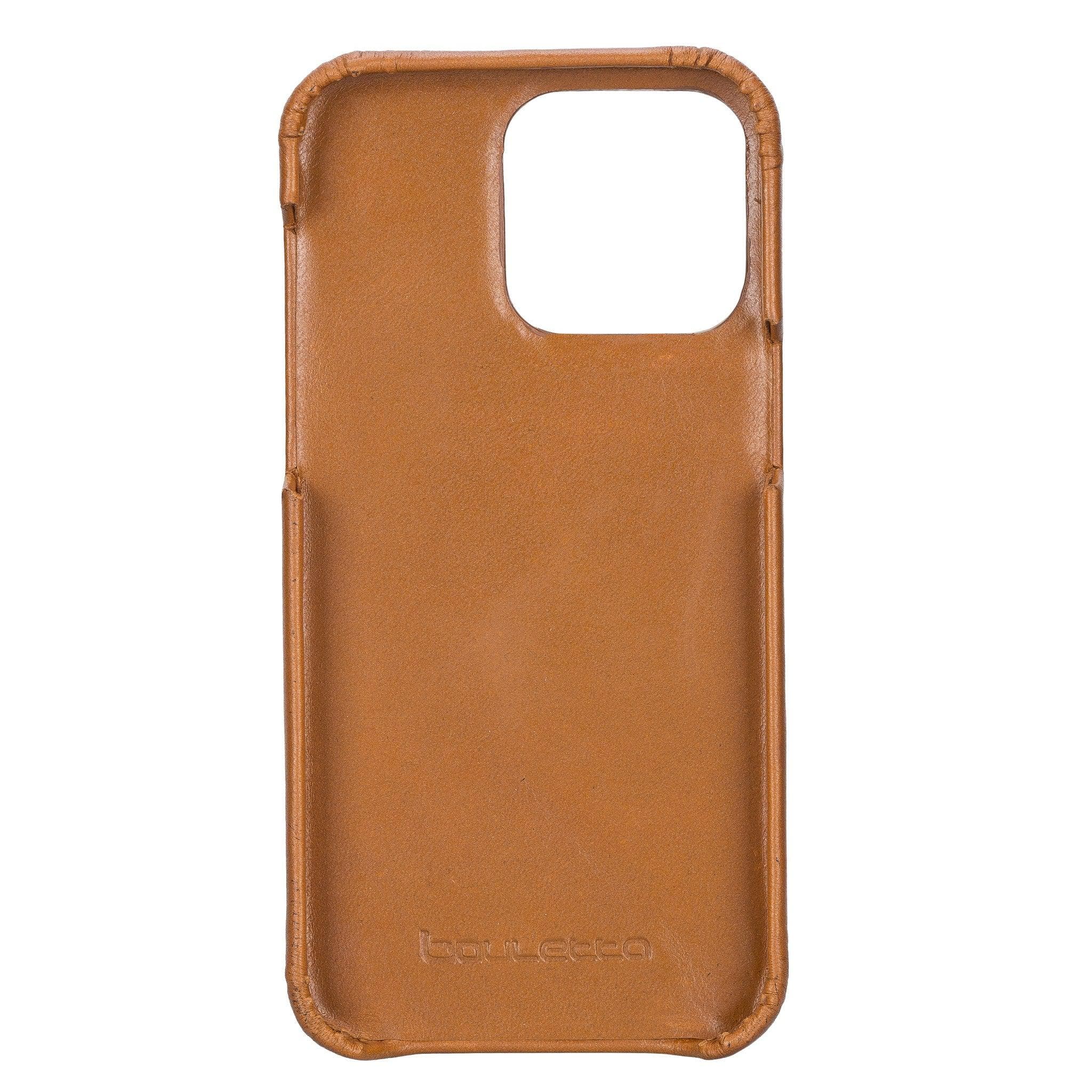 F360 iPhone 14 Series Full Genuine Leather Back Cover