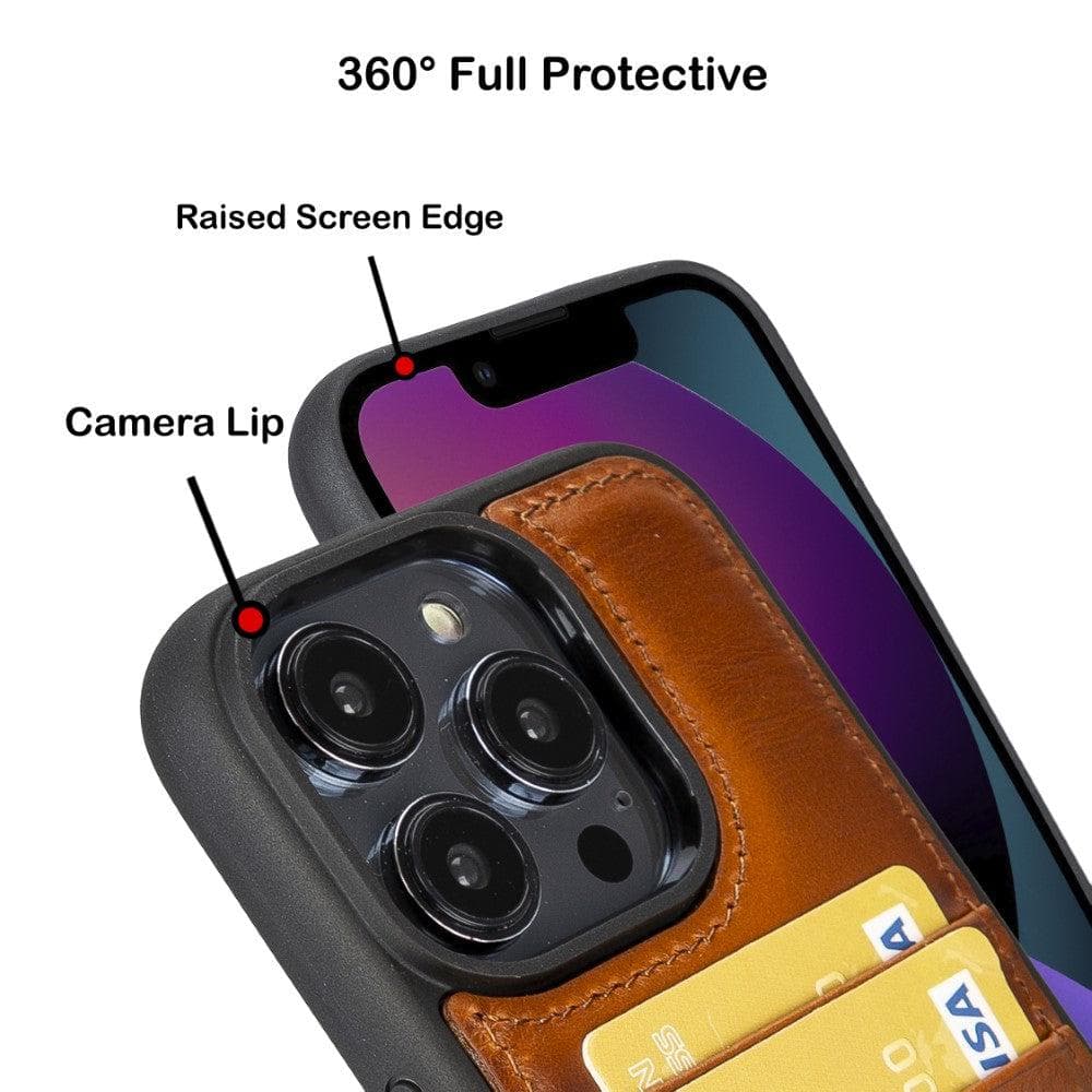 Flex Cover Leather iPhone 14 Pro Max Case with Card Holder