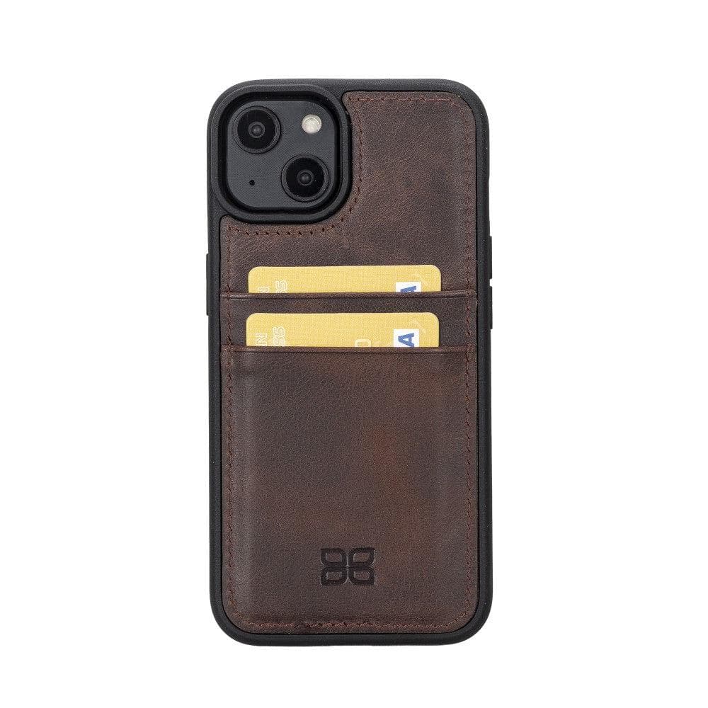 Flex Cover Card Holder iPhone 14 Series Genuine Leather Back Cover