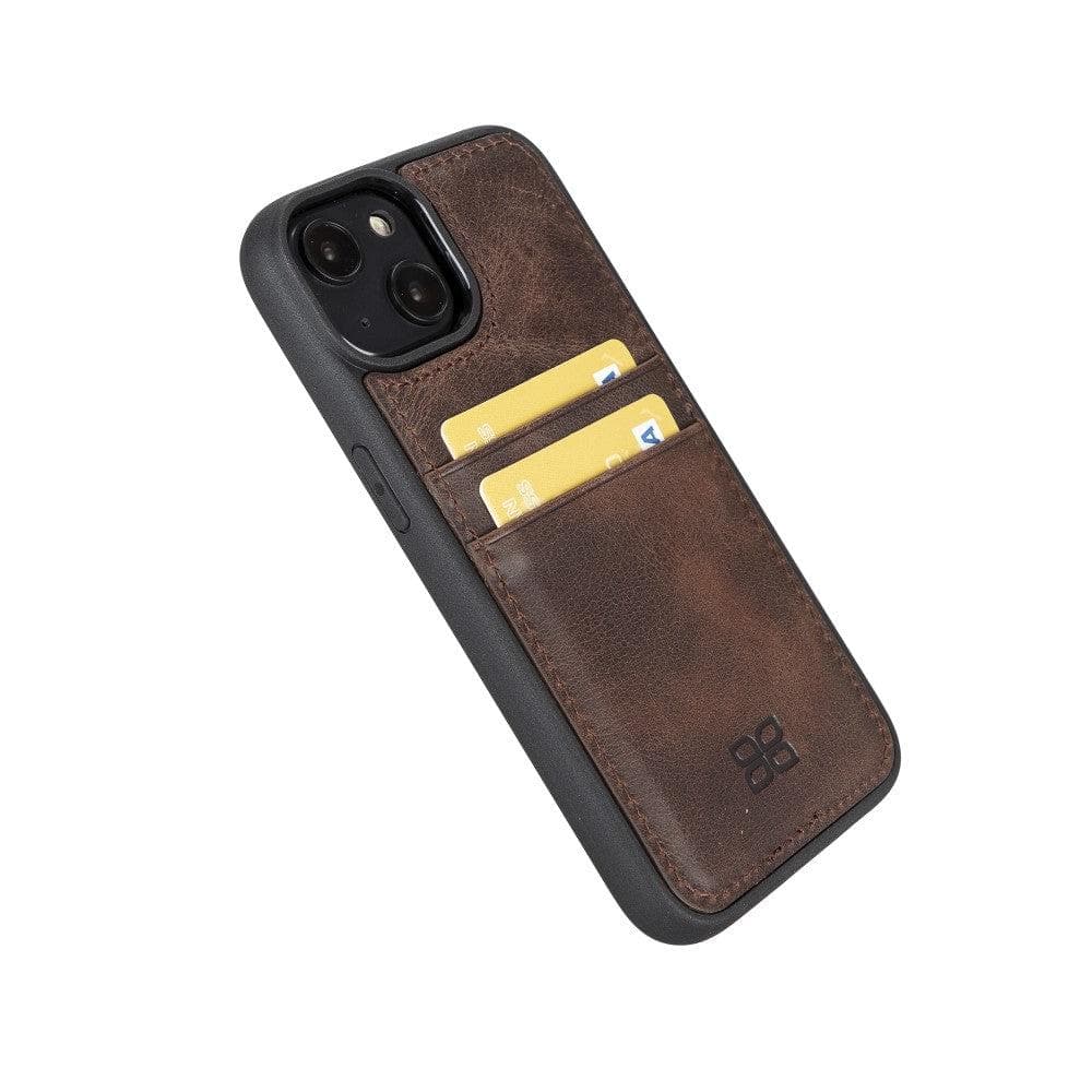 Flex Cover Card Holder iPhone 14 Series Genuine Leather Back Cover