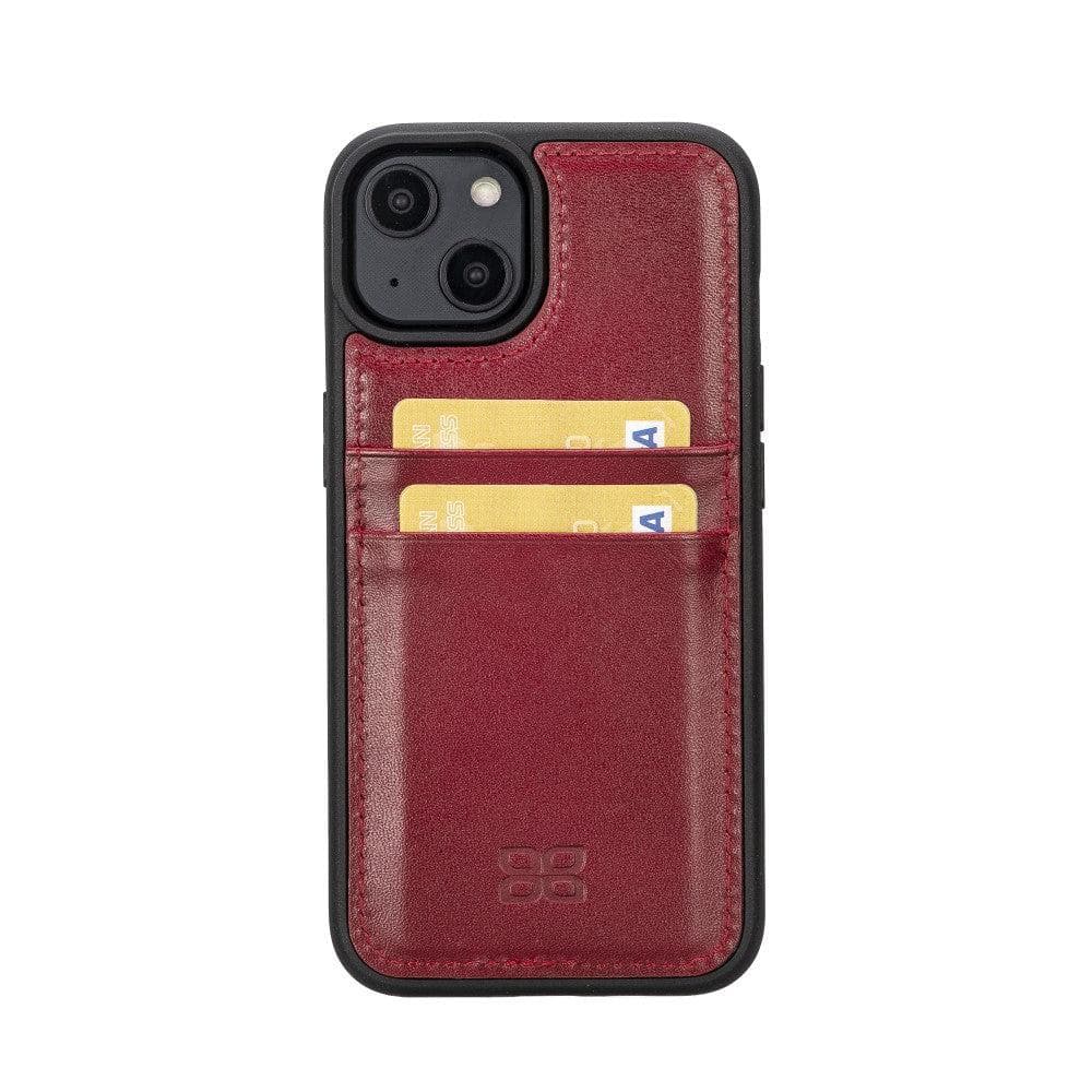 Flex Cover Card Holder iPhone 14 Series Genuine Leather Back Cover