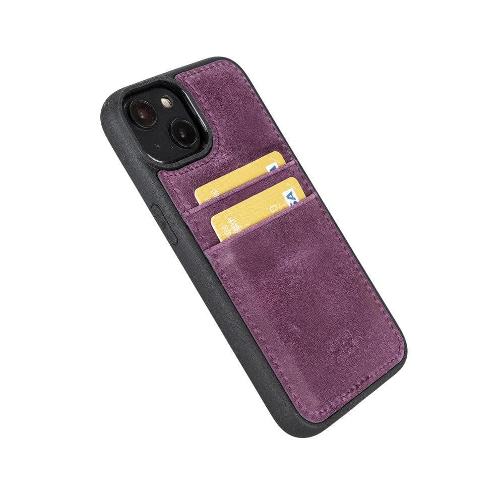 Flex Cover Card Holder iPhone 14 Series Genuine Leather Back Cover