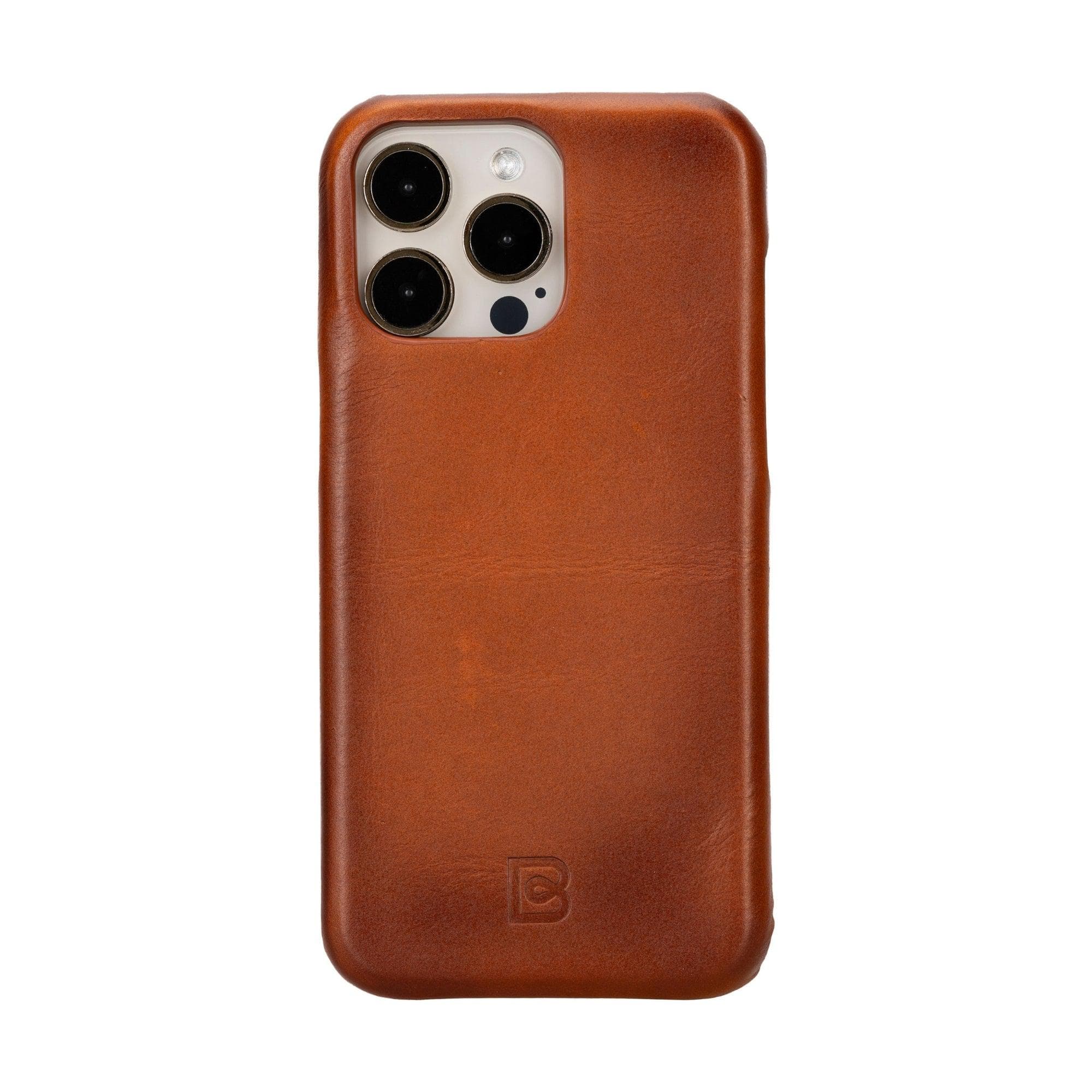 F360 iPhone 15 Series Full Genuine Leather Back Cover