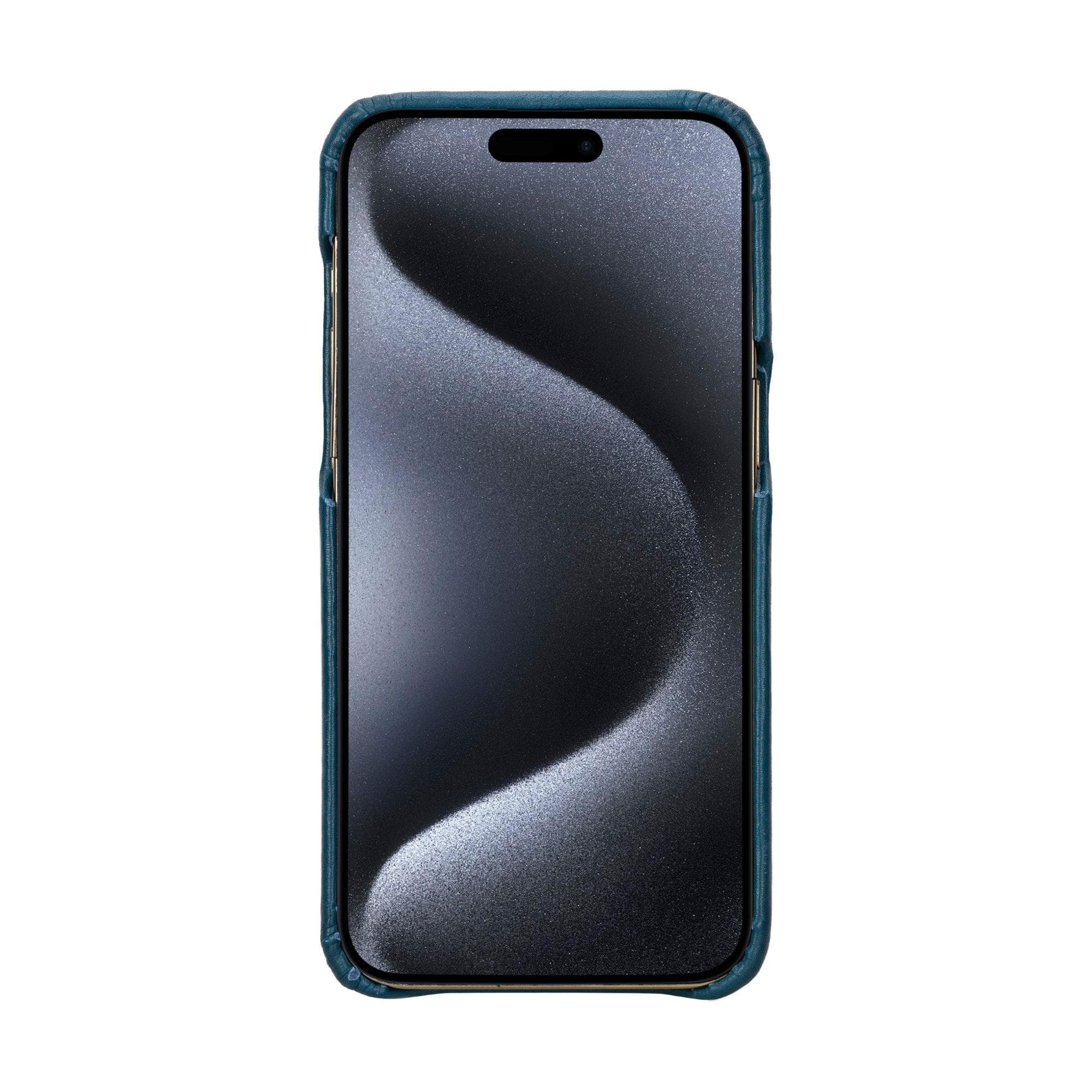 F360 iPhone 15 Series Full Genuine Leather Back Cover