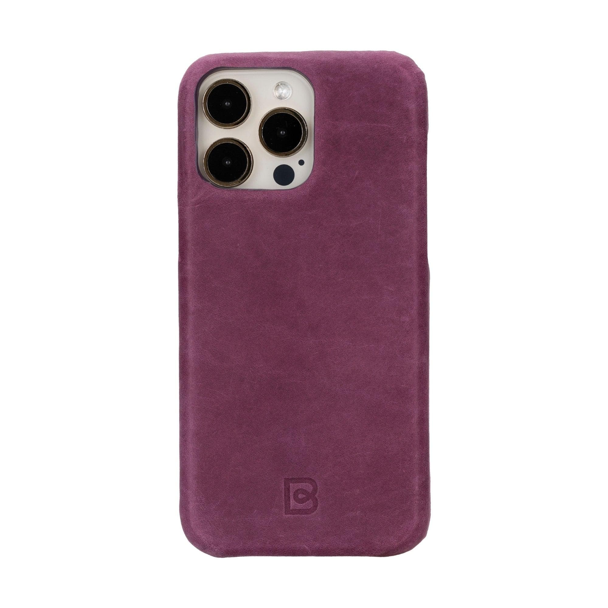 F360 iPhone 15 Series Full Genuine Leather Back Cover