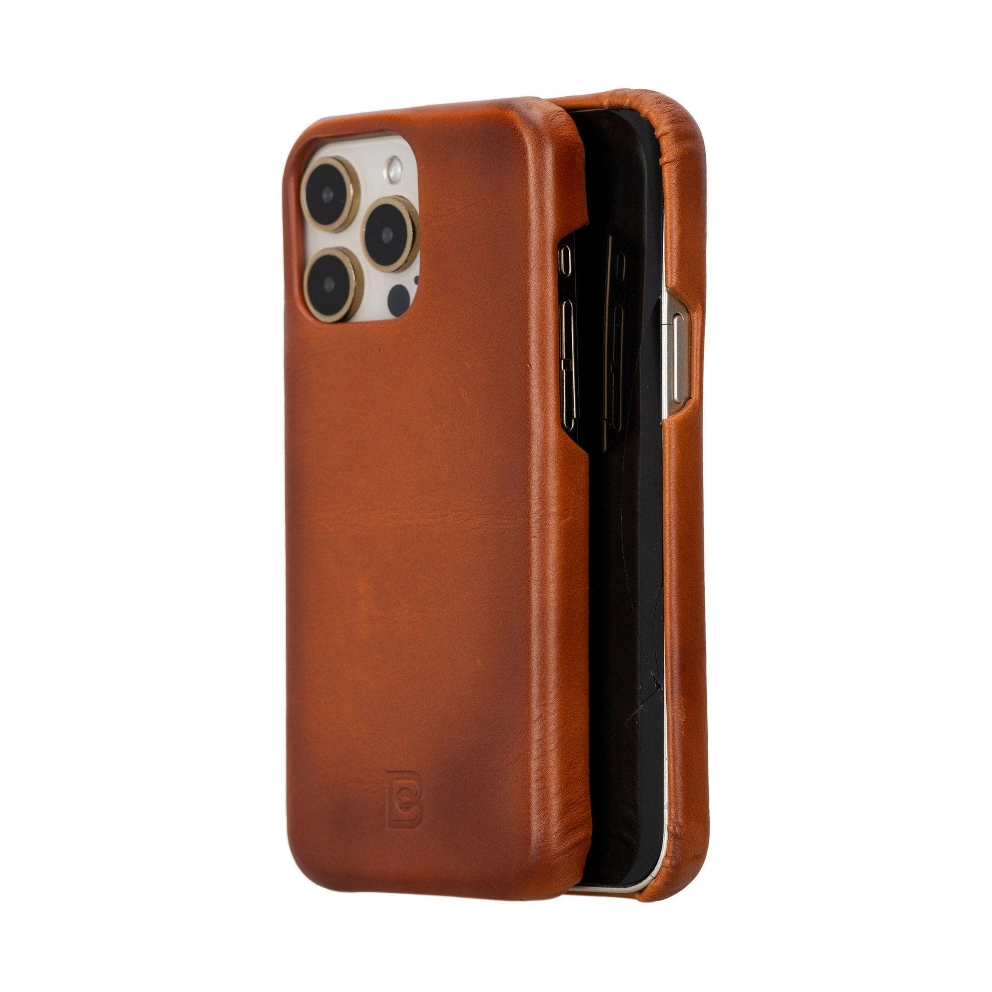 F360 iPhone 15 Series Full Genuine Leather Back Cover