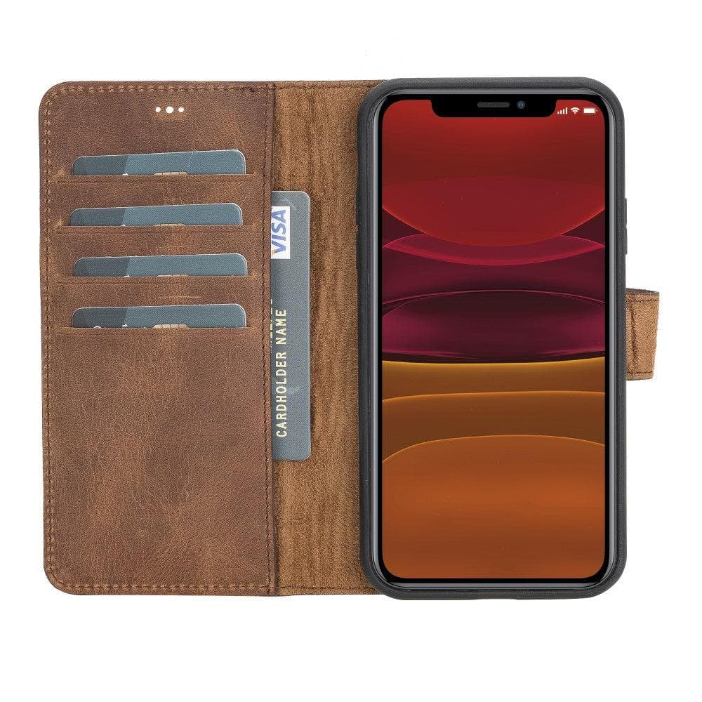 Magic iPhone 11 Series Detachable Genuine Leather Case / MW