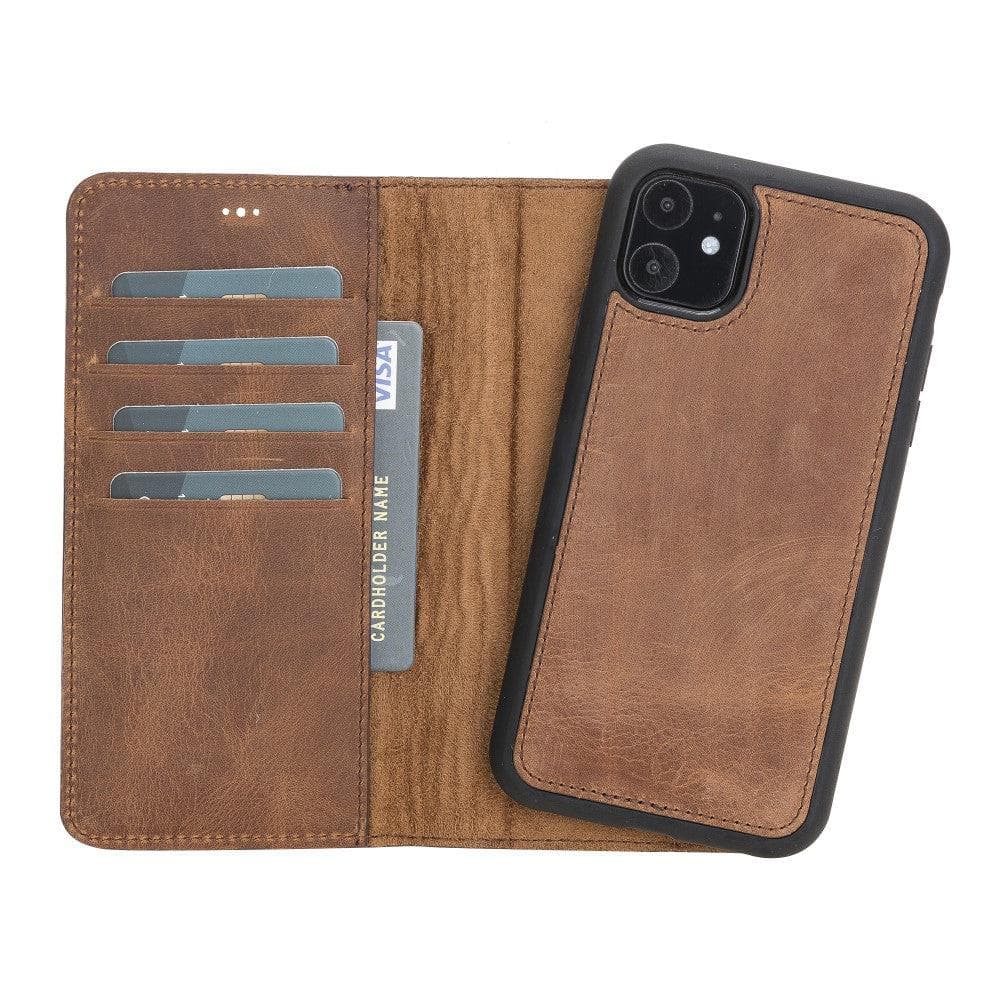 Magic iPhone 11 Series Detachable Genuine Leather Case / MW