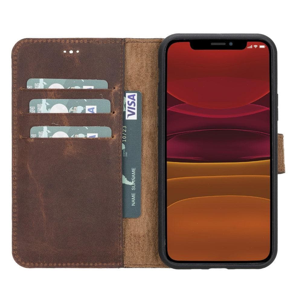 Magic iPhone 11 Series Detachable Genuine Leather Case / MW