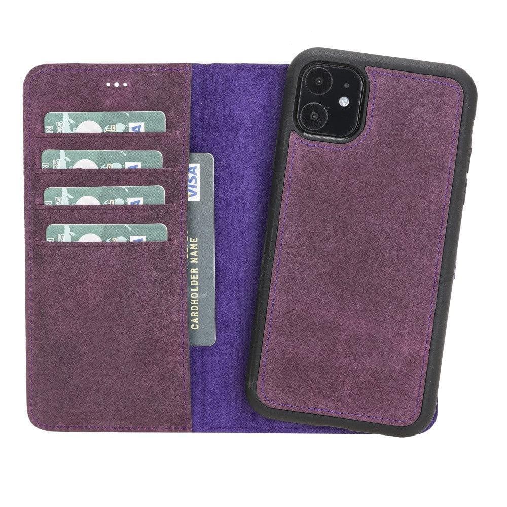 Magic iPhone 11 Series Detachable Genuine Leather Case / MW