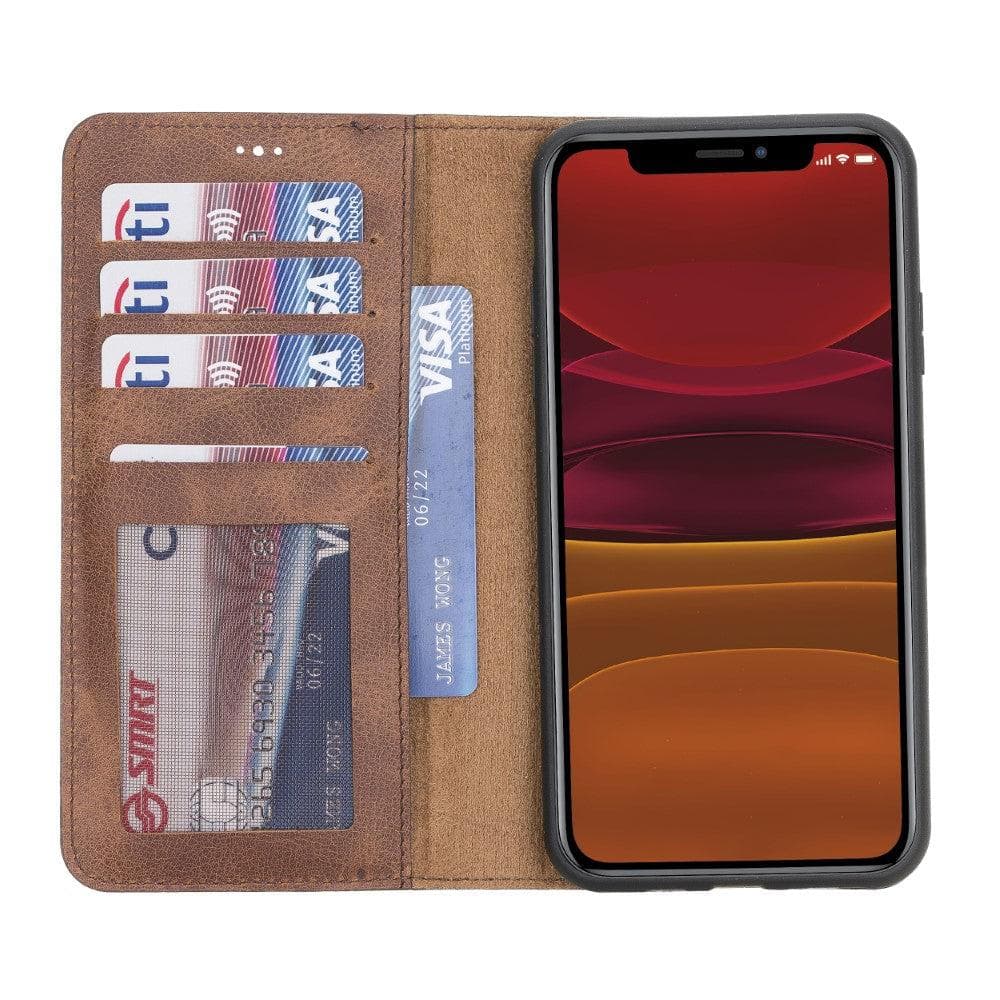 Magic iPhone 11 Series Detachable Genuine Leather Case / MW