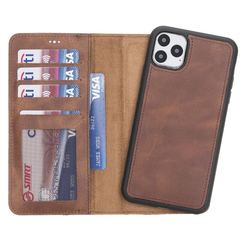 Magic iPhone 11 Series Detachable Genuine Leather Case / MW