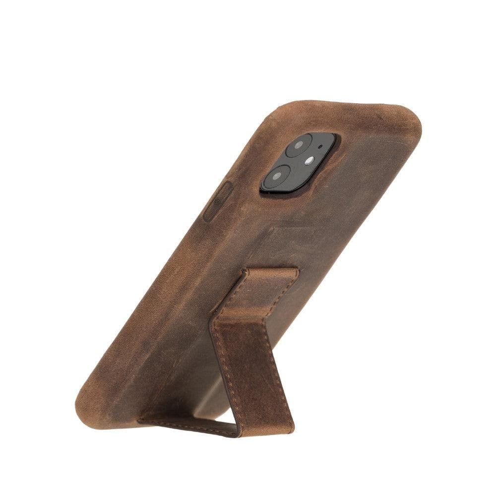 Rock Cover Stand iPhone 11 Series Genuine Leather Case / RCS