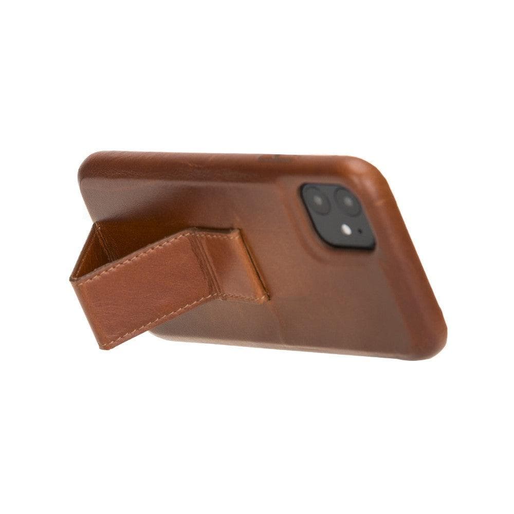 Rock Cover Stand iPhone 11 Series Genuine Leather Case / RCS