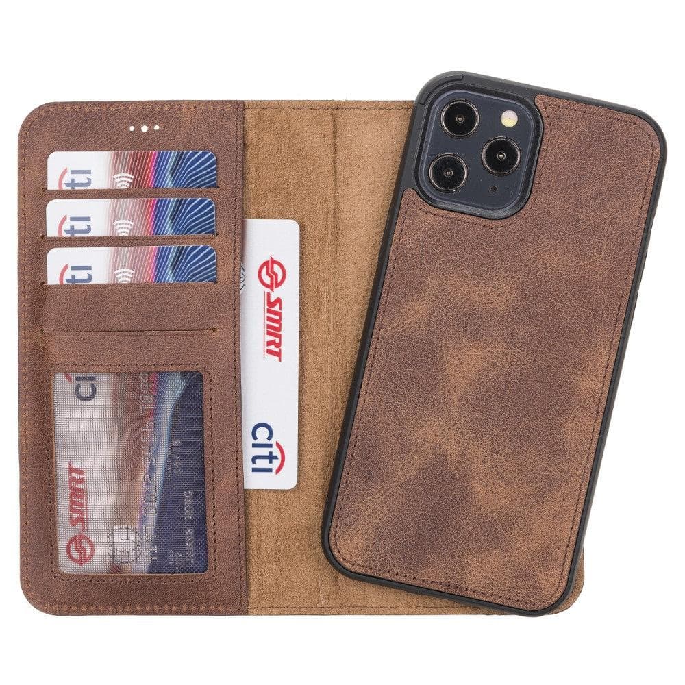 Magic iPhone 12 Series Detachable Genuine Leather Case / MW