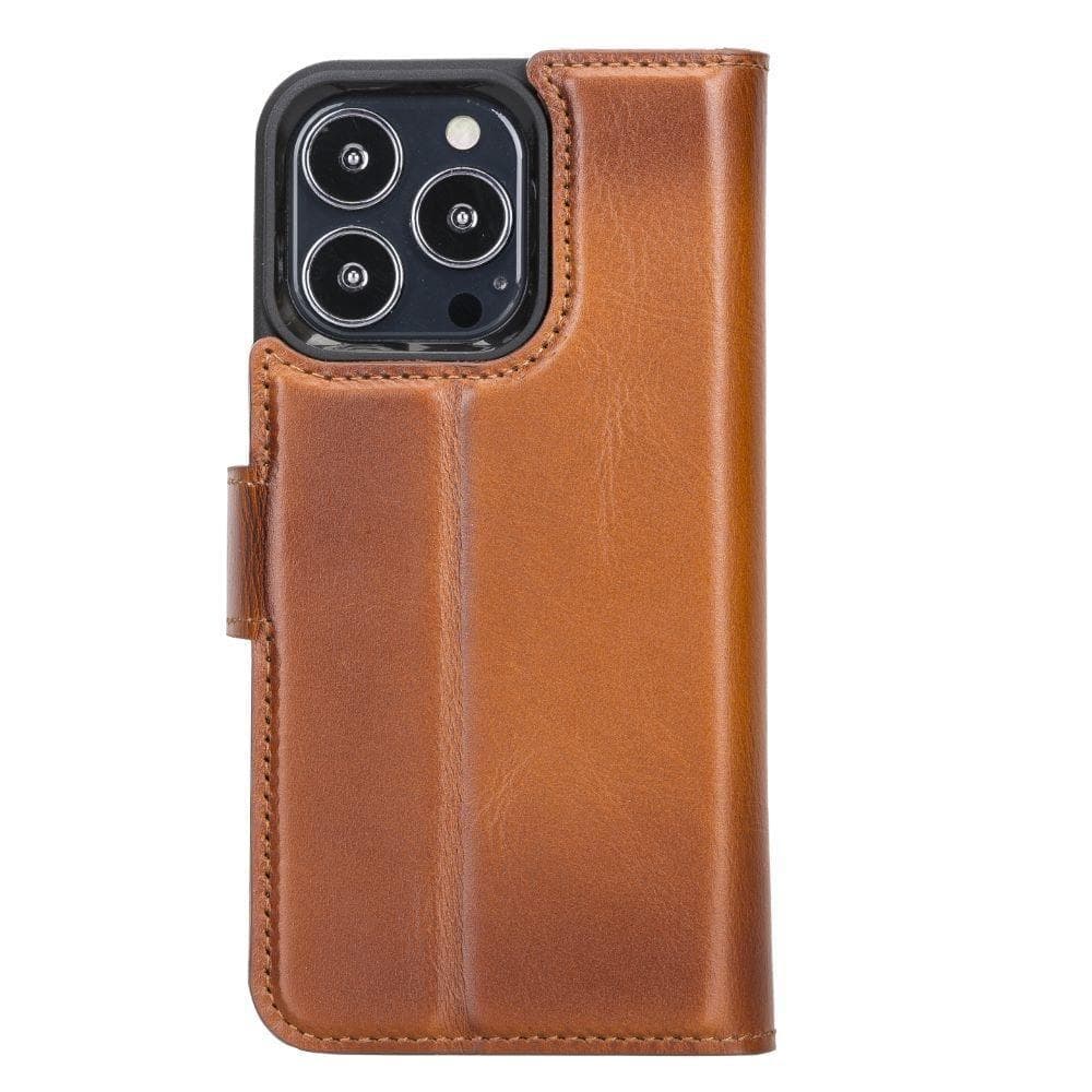 Magic iPhone 13 Series Detachable Genuine Leather Case / MW