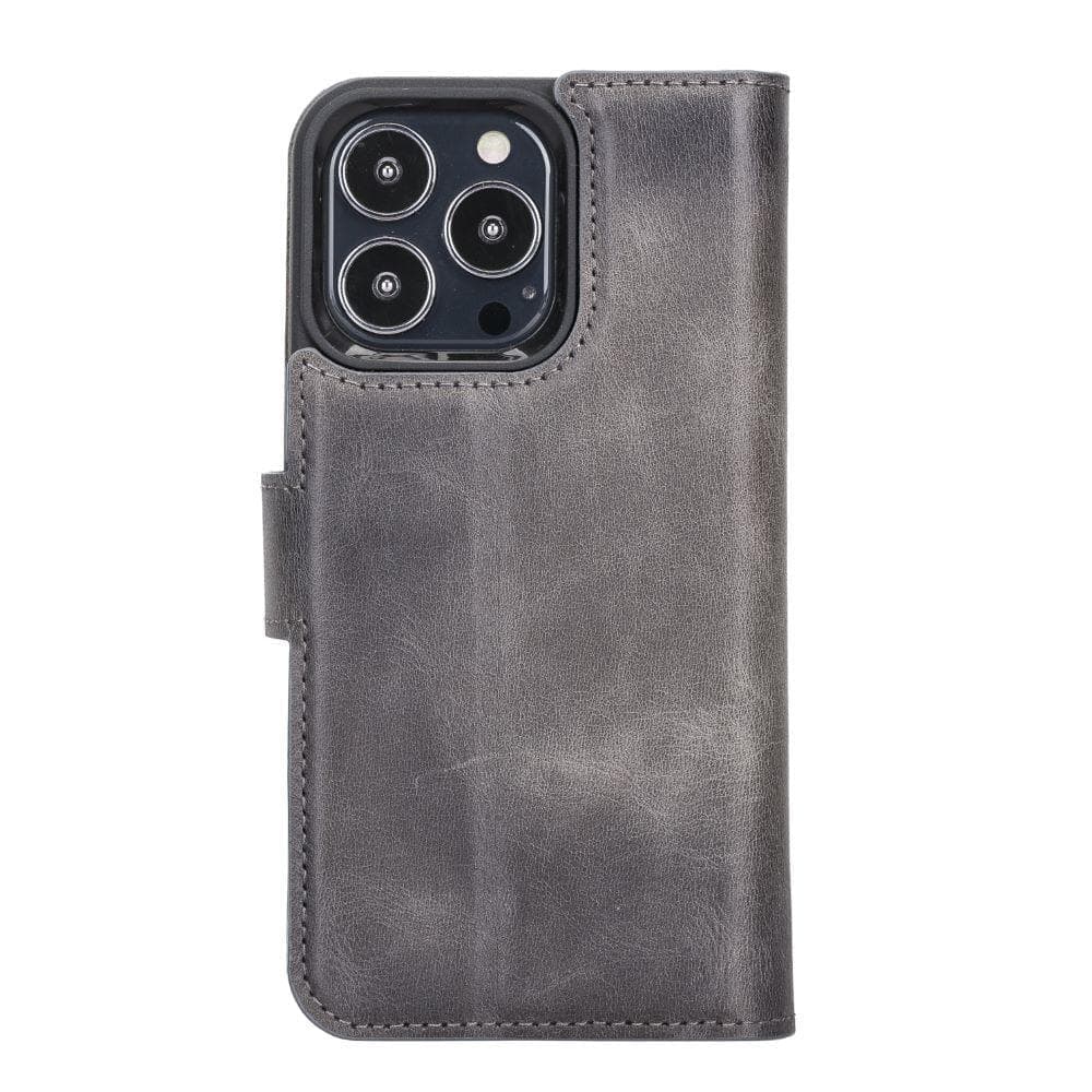 Magic iPhone 13 Series Detachable Genuine Leather Case / MW